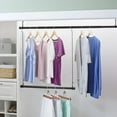 thumbnail image 6 of OLIYNEDY Hanging Closet Rod 2 Packs, Length and Height Adjustable Closet Hanging Organizer,25 Inch Height Space-Saving Clothes Hanging Bar, 6 of 7