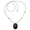 thumbnail image 3 of Hypersthene - Canada & Citrine 925 Sterling Silver Necklace Jewelry N-1012 SDN1925, 3 of 6