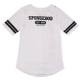thumbnail image 2 of SpongeBob SquarePants Women's Baseball Shirt,  Graphic Print SpongeBob Baseball Jersey White - XL, 2 of 7