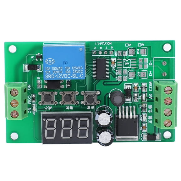 LHCER Relay Module,Current Detection Sensor Module Digital Display 4-20mA Relay Module Component DC12V,Relay with LED Display