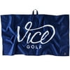 Vice Golf Shine Microfiber Waffle Knit Extra Large Towel with Clip, Navy
