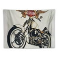thumbnail image 5 of Orinice  Motorcycle Tapestry, Chopper Customized Club Insignia Bikes Hippie Classic Retro Themed Print, Fabric Wall Hanging Decor for Bedroom Living Room Dorm,  40x60inch, 5 of 6