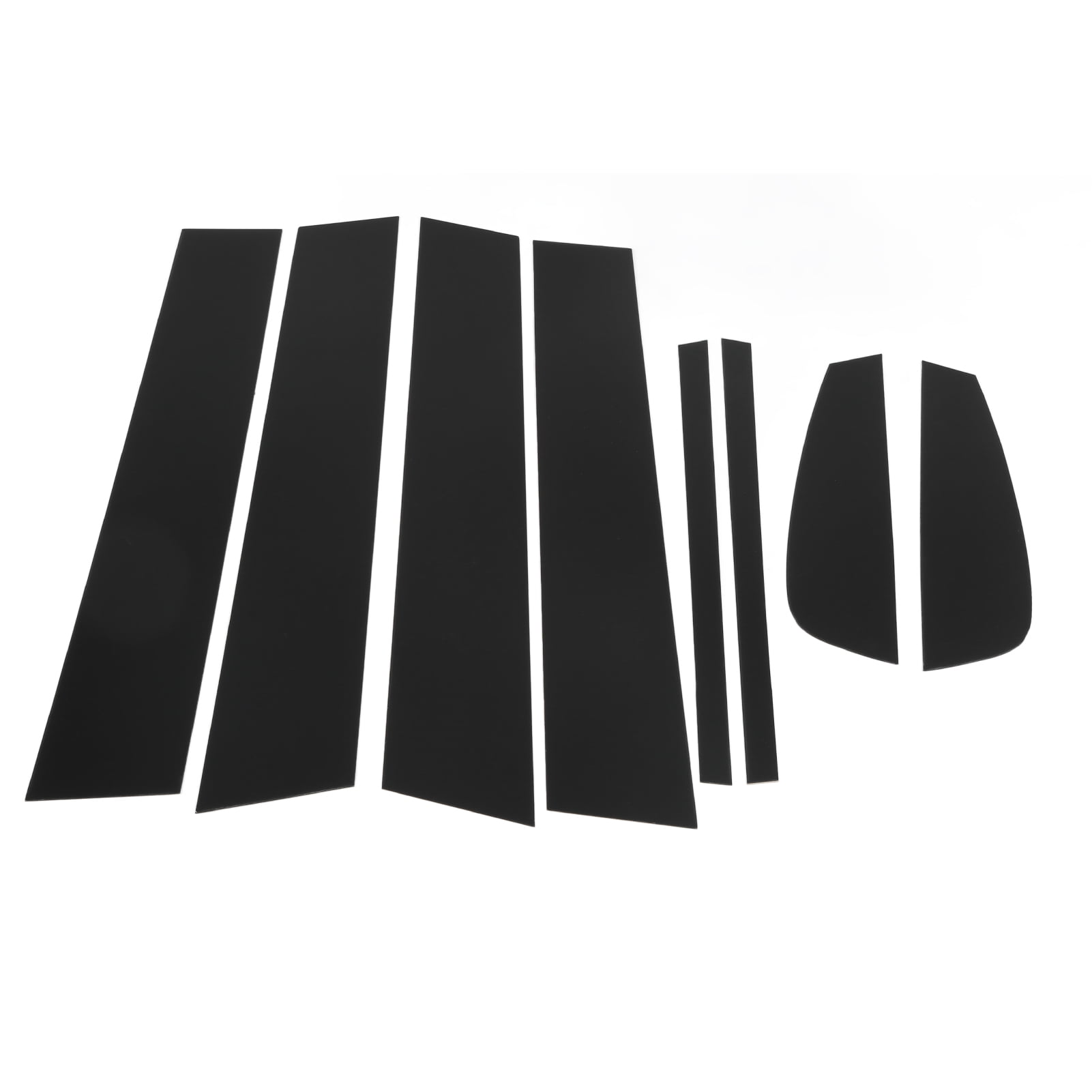 Pillar Post Decal Trim, 8 Pcs Pillar Posts Door Trim Glossy Black Exterior Window Decal For