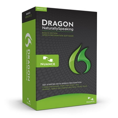 Nuance Dragon NaturallySpeaking 12 Basic - Software Only - No Headset