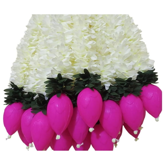Swadeshi Desire's Artificial Flower Garland Toran Wall Hanging for Door Entrance Home Decoration Backdrop Pooja Gift 14 Inch 6 Pieces,Multicolor