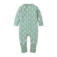 thumbnail image 2 of WIBACKER Soft Cotton One-Piece Pajamas for Newborn Baby Girls, 2 Way Zipper Sleeper, Footed and Footless PJs, 2 of 9