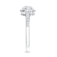 thumbnail image 4 of Rosec Jewels IGI Certified Lab Grown Diamond Engagement Ring with Halo - 0.9 Carat - E-VS1 Quality - Split Shank Ring for Women, 14K White Gold, US 12.50, 4 of 9