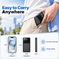 thumbnail image 2 of Morfec 20000mAh Power Bank Portable Charger with Built-in Cables – 22.5W PD Fast Charging, 5 Outputs & 3 Inputs, Travel Charger for iPhone Samsung, 2 of 9