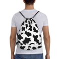 thumbnail image 2 of Kuqiui Milk Cow Print Drawstring Backpack Drawstring Bags,Draw String Back Bag Drawstring Bags for Sports,Gym,Travel,Swimming,Beach, 2 of 8