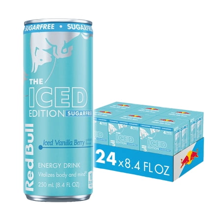 Red Bull Iced Edition Sugarfree Energy Drink, Iced Vanilla Berry, 8.4 fl. oz., 6 x 4 Cans