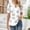 Gray, variant on Shirts for Women V Neck Floral Printed Blouse Pleated Puff Short Sleeve Tunic Top Stretch Polyester Spandex Rayon Blend Casual Shirt L Size Spring Summer Womens Tops