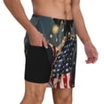thumbnail image 2 of Fotbe North American Bald Eagle1 Men’s Swim Trunks Quick Dry Swim Shorts Board Shorts with Mesh Lining-Small, 2 of 9