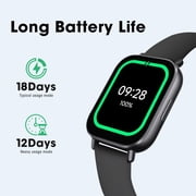 Redmi Watch 5 Active Midnight Black - 18-Day Battery Life, 2-Inch Display, 5ATM Waterproof, Bluetooth Calling, Alexa Built-In