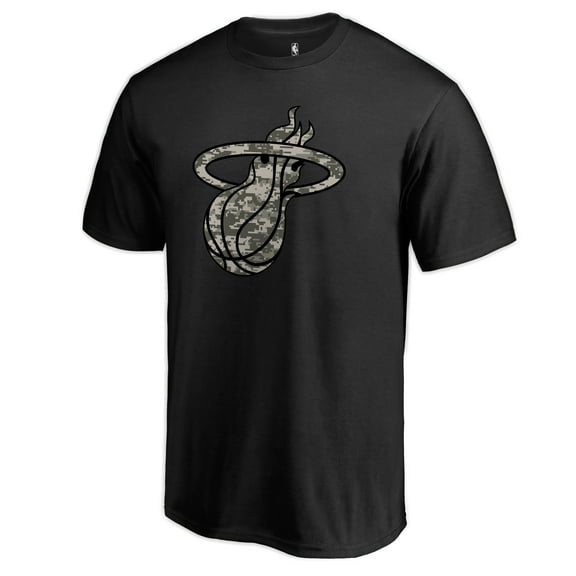 Men's Black Miami Heat Cloak Camo T-Shirt