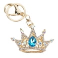 thumbnail image 2 of Encanto De Llavero, Dureza En Forma De Corona, Elegante Y Atractivo Llavero De Diamantes De Imitación De Aleación De Zinc Para Adorno De Bolso Para Colgante De Coche Cergrey Azul, 2 of 8