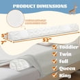 thumbnail image 5 of Asatdd Barandilla de Cama para niños pequeños, Barandilla de Cama, Barandilla de Cama de Espuma viscoelástica Suave para Camas Twin, Full, Queen, King con Funda Lavable, 1 Paquete, 5 of 5