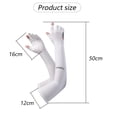 thumbnail image 2 of 2 pairs of summer sunscreen breathable ice silk extended two-finger glove arm sleeves, 2 of 5