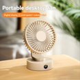 thumbnail image 2 of Ventilador de Escritorio Portátil Compacto, USB, Ajustable, para Uso Doméstico, con Pantalla Digital Inteligente, Novedad de Verano. Mini Ventilador Eléctrico C., 2 of 5