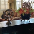 thumbnail image 3 of Urban Designs Reflections 17" Armillary Globe Sphere Metal Sculpture, 3 of 5