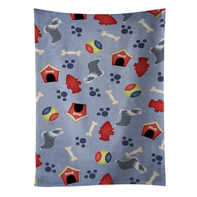 Carolines Treasures BB3917KTWL Bearded Collie Dog House Collection Kitchen Towel