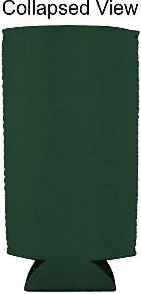 Blank Neoprene 24 oz. Can Coolie (4 Pack, Dark Green)