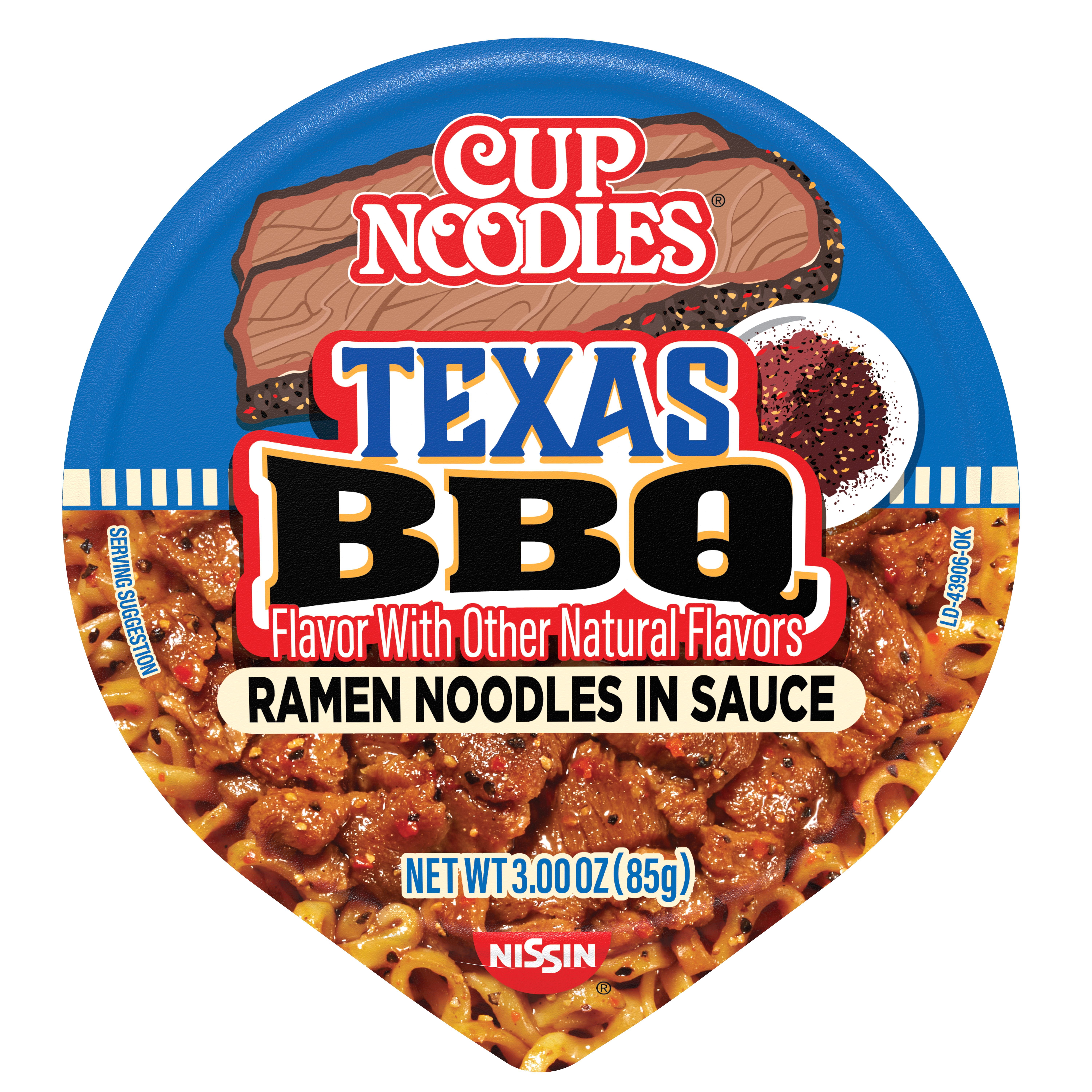Nissin Cup Noodles Texas BBQ, 3.0 oz Cup, Limited Edition