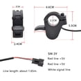 thumbnail image 3 of Scooter 3 Wire Thumb Throttle Finger Throttle Electric Bicycle Accelerator 300X, 3 of 8