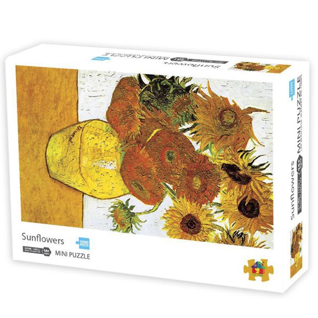Amyove 1000 PCS Mini Puzzles Painting Challenge Paper Puzzles DIY Decompression Toy