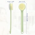 thumbnail image 4 of Unique Bargains Back Scrubber Long Handle Bath Brush Long Handle Brush for Bath Shower 13.98"x3.15"x1.69" Green, 4 of 7
