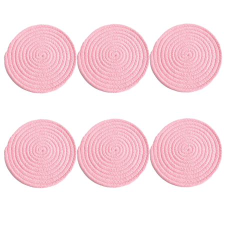 

Absorbent Drink Coasters Handmade Braided Drink Coasters Super Absor bent Heat-Resistant Coasters