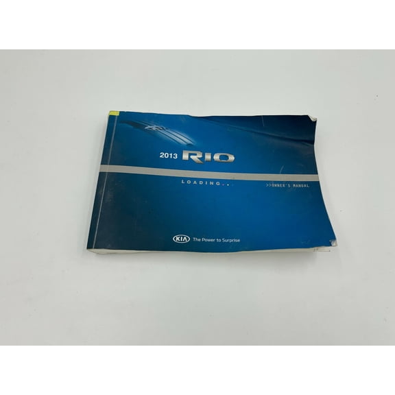 2013 Kia Rio Owners Manual Handbook OEM K03B41005