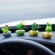 thumbnail image 2 of 1/4 pieza de miniplanta verde con forma de cactus suculento con forma de cabeza de resina para sacudir el cuerpo, para manualidades, para el hogar, la oficina y el coche, accesorios de decoración inte, 2 of 5