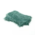 thumbnail image 5 of Home Soft Things Mongolian Faux-fur Pillow Covers Luxury Fluffy Throw Pillow Case Decorative Fuzzy Cushion Cover, No Pillow Insert, Set of 2 - Oil Blue - 14" x 26", 5 of 5