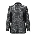 thumbnail image 6 of Women's Blazers Casual Lightweight Tailored Paired with A Lace Cut Out Solid Color Shirt Jackets for Women Black XXL, 6 of 9