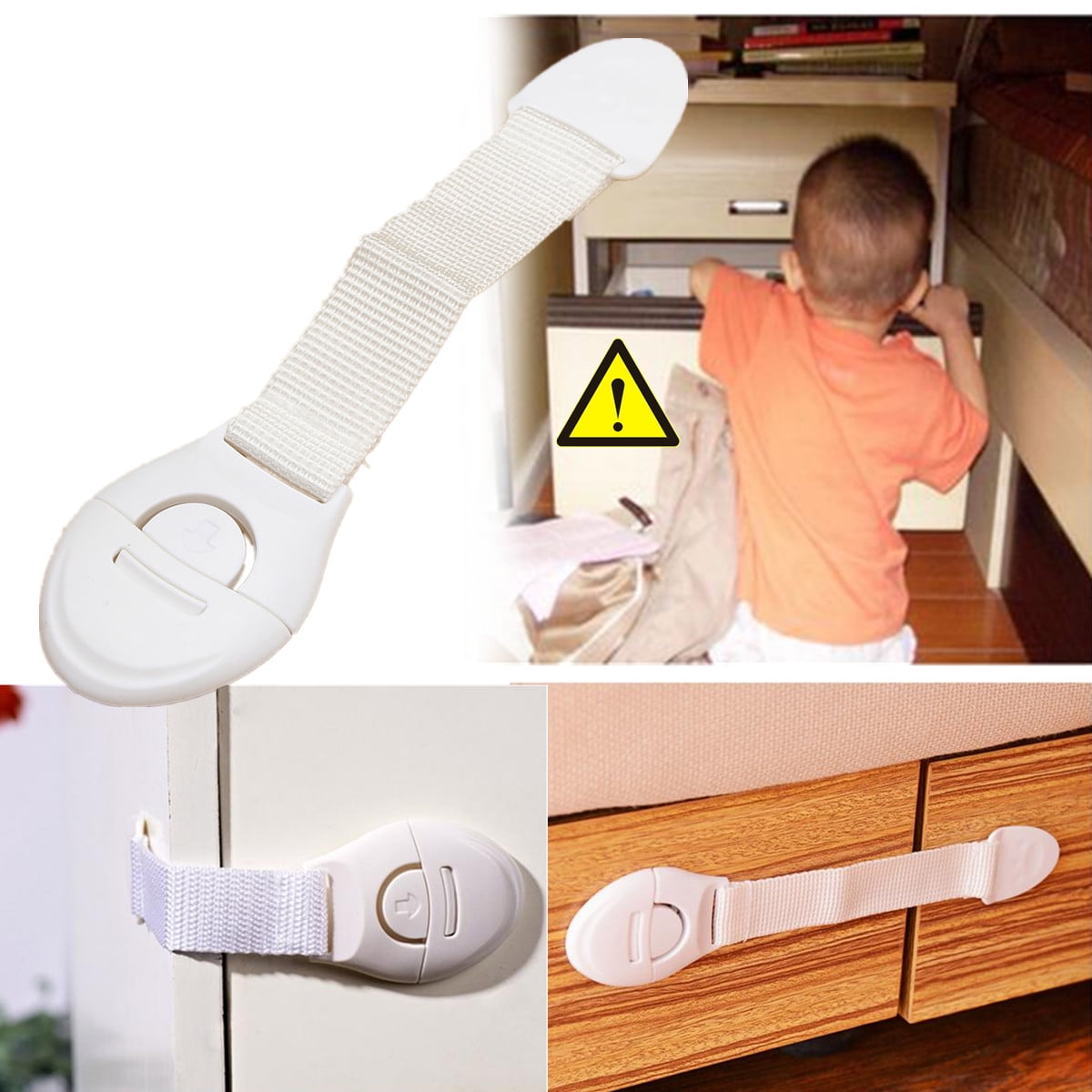 1//10PCS ADHESIVE BABY CHILD KIDS SAFETY CABINET DOOR FRIDGE DRAWER CUPBOARD LOCK