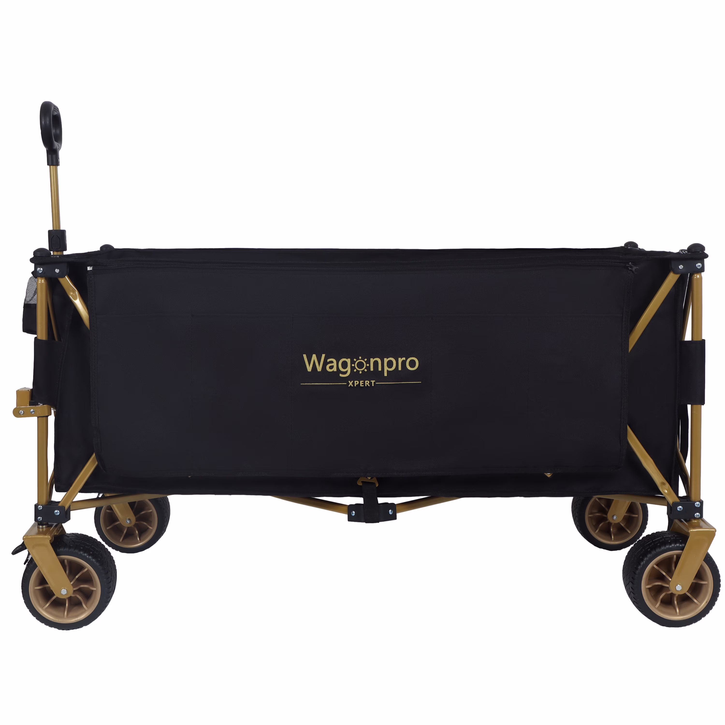 Black, variant on 51-inch Extra long large Heavy-Duty Foldable Utility Wagon - 480lbs Capacity, Patented Ultra-Stable Frame, 1:6 Space-Saving Fold & 7" All-Terrain Wheels, Black