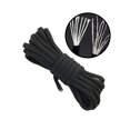 thumbnail image 3 of Cuerda de paracaídas Worallymy para acampar al aire libre supervivencia 7 cuerdas trenzadas 4 mm de diámetro 10 metros cuerda de paracaídas color negro Worallymy JD735810180, 3 of 7