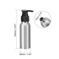 thumbnail image 2 of Botella de bomba de aluminio Uxcell de 2.7oz/80ml con tapa de bomba, contenedor vacío recargable, botella de viaje de 4 piezas, 2 of 4