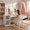 White, variant on Garvee Kids Vanity Set with Mirror, 2-in-1 Wooden Toddler Vanity Table with Stool, Removable Top, Princess Pretend Play Beauty Makeup Vanity for Little Girls, Pink
