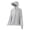 Z49-Light Gray, variant on FUZHIQ Men's UPF 50 Sun Protection Hooded Jacket with Wide Brim & Face Cover, Ice Silk Full Coverage Breathable Coat with Thumb Holes, Outwear for Fishing Cycling,M