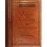 SARAH YOUNG Jesus Calling Jesus Calling, Large Text Brown Leathersoft, with Full Scriptures: Enjoying Peace in His Presence (a 365-Day Devotional), (Hardcover)