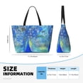 thumbnail image 4 of Daiia Peacock Beach Travel Bag - Water-Resistant Beach Bag, Lightweight Tote with 7 Pockets for Women and Men - Gym,Pool,Camping,Reusable Grocery Bag, 4 of 7