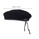 thumbnail image 3 of EeaseMX Sombrero de baile marinero negro, espectáculo de danza cuadrada, boinas de lana de cinco estrellas, estilo militar, 3 of 7