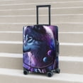 thumbnail image 2 of Lsque Feathered Wolf Printed Luggage Cover, Travel Luggage Protector,Scratch and Dirt Resistant, Fits 18-32 Inch Luggage - Small, 2 of 9
