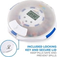 thumbnail image 4 of LiveFine Automatic Pill Dispenser 28-Day Organizer with 6 Dosage Rings LCD Alerts Key & Magnifier, 4 of 5