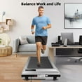 thumbnail image 2 of ANCHEER Walking Pad, 2 in 1 Under Desk Treadmill with Remote Control、LED Display, 300 lbs Portable Treadmill for Home/Office (Gray), 2 of 7