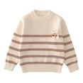 thumbnail image 2 of Girls Mock Neck Loose Knit Sweaters Kids Long Sleeve Warm Cute Fashion Pullover Tops 4-12 Years Khaki 11-12 Years, 2 of 6