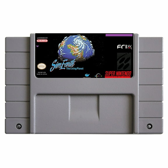 SNES Games Cartridge SimEarth - The Living Planet