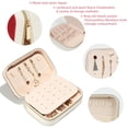 thumbnail image 3 of Tiny Teeth Velvet Portable Storage Box with Removable Compartment – Gift-Ready, Earring Holder Jewelry Box and Jewelry Organizer, 3 of 7