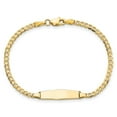 thumbnail image 4 of Auriga Fine Jewelry 14K Yellow Gold Soft Curb Id Bracelet 6 inch for Women, 4 of 6
